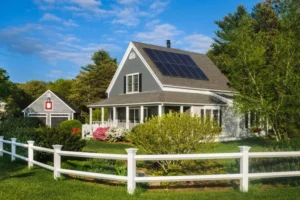 Solar panels professionally installed on a home in North Carolina.