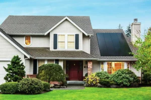 Solar panels professionally installed on a home in North Carolina.
